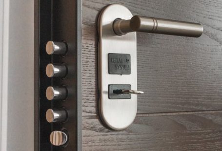 Home Security - Deadlock With Key on Hole