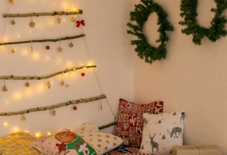 DIY Gifts - A Shot of Room Decorated in Christmas Decorations 
