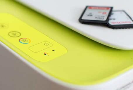 Printers - Black Sd Card Adapter on White Device