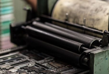 Printer - Green and Black Industrial Machine